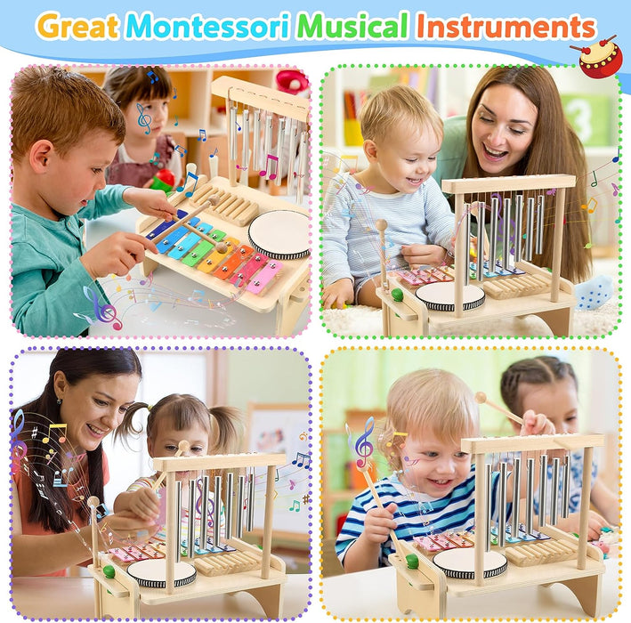 Toddler's 4 in 1 Musical Instruments 早教四合一嬰幼兒樂器