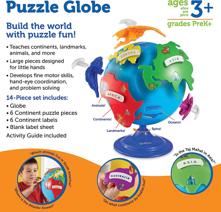 Building 3D Earth Globe Puzzle 砌出地球儀之認識國家3D拼圖