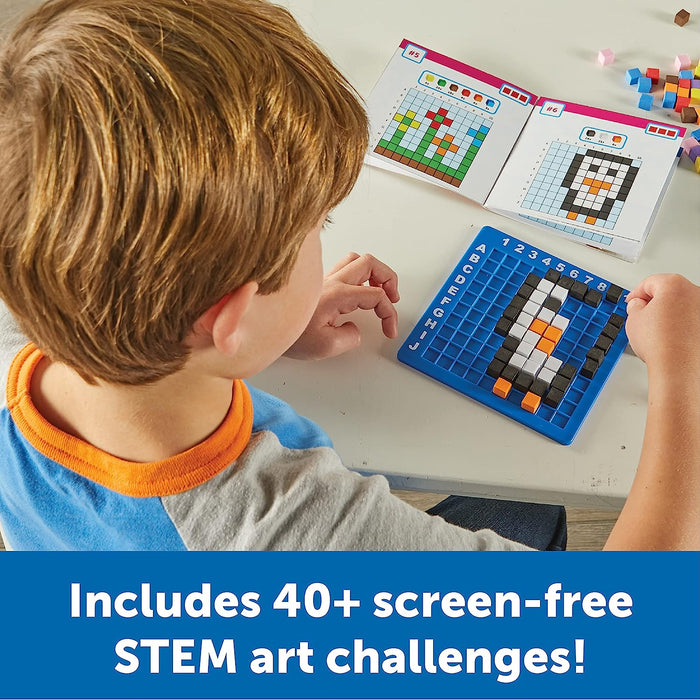 Bean Kids - Stem Explorers Building the Art Piece Game 用方塊建立圖案遊戲