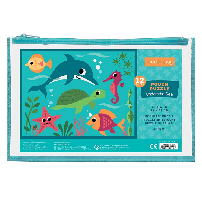 Bean Kids - Mudpuppy Under the Sea Puzzles 12 pieces