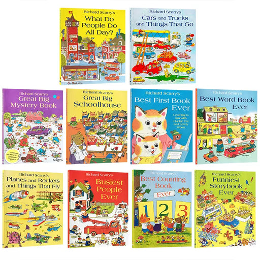 Bean Kids - Great Big School House 1 Set 10 Books (Richard Scary Collection)