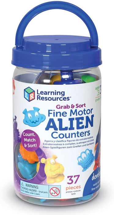 Bean Kids - Alien Counters Pencil Tri-Grip Tong Game 捉怪獸執筆訓練遊戲