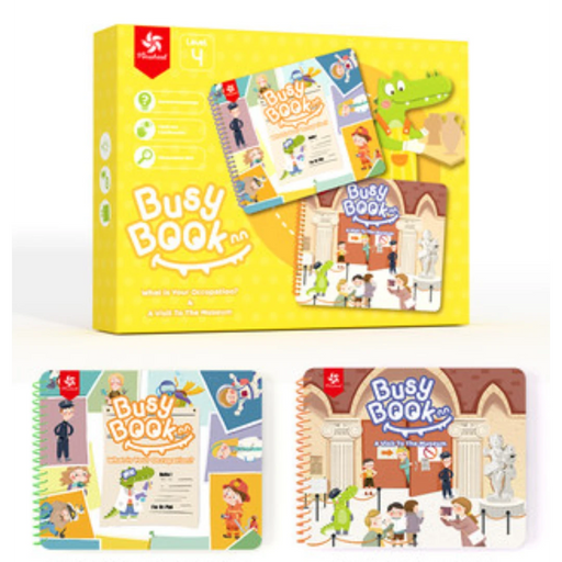 Bean Kids - 3+ Little Crocodile Nurturing Concentration Busy Game Booket 1 Set 2 Booklets 3+ 小鱷魚培養專注力遊戲貼貼書1套2本