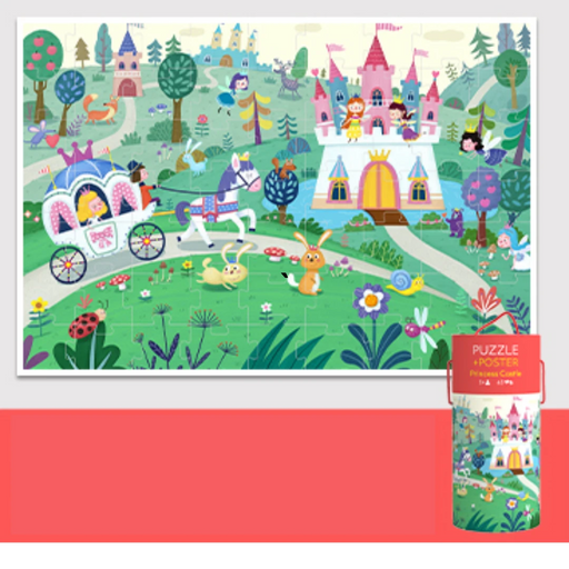 Bean Kids - Princess Castle Poster Puzzle 63 pieces 公主的城堡海報式拼圖63塊