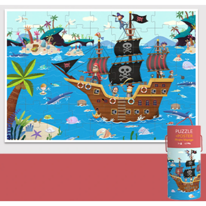 BeanKids - Pirate Voyage Poster Puzzle 63 pieces 海盜航海記海報式拼圖63塊