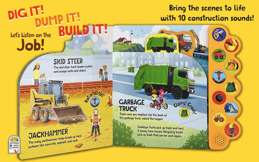 Bean Kids - Dig It! Dump It! Build It! 10-Button Sound Book for Little Construction Lovers