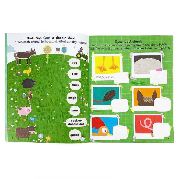 Bean Kids - Farm - 500 Stickers and Puzzle Activities: Fold Out and Play!