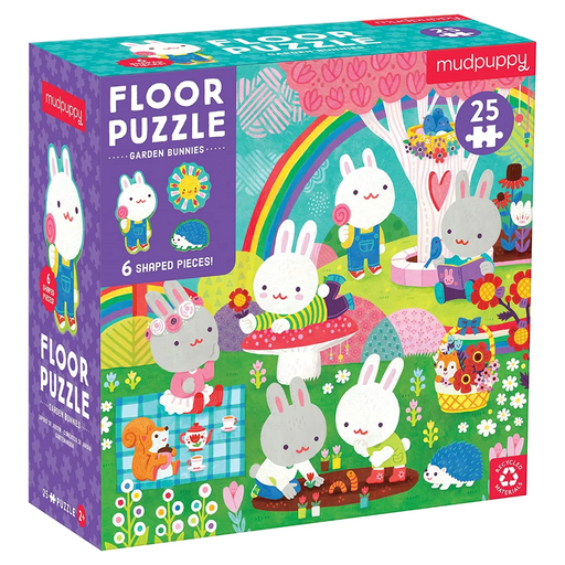 Bean Kids - Mudpuppy Garden Bunnies Puzzles 25 + 6 pieces